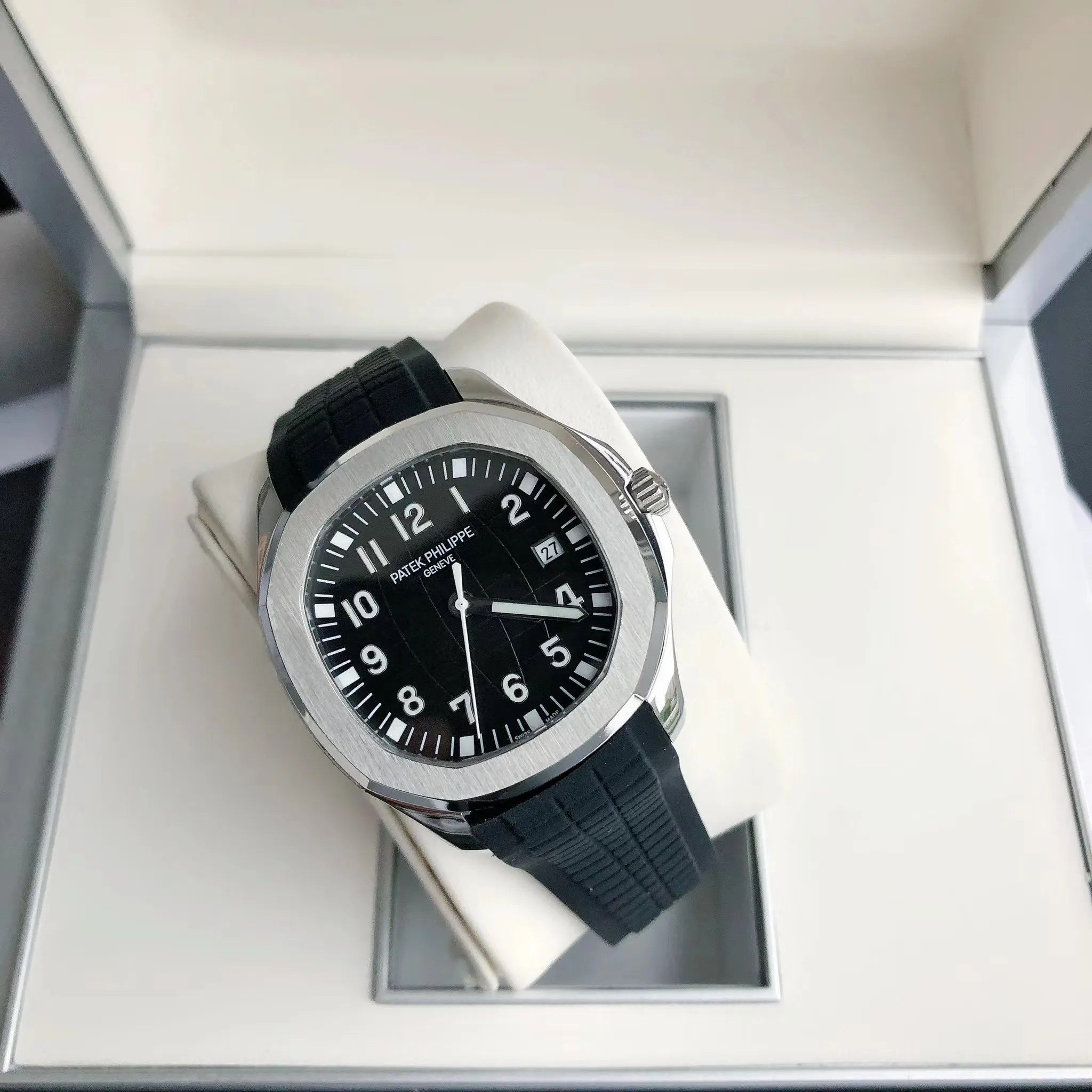 【High-end replica】💰1240! Patek Philippe's popular "Grenade" men's watch, new feedback is coming. Upgrade 1️⃣: Replace with super scratch-resistant sapphire glass mirror. Upgrade 2️⃣: Add original synchronized silicone bracelet with original buckle. Upgrade 3️⃣: Add new steel ring (316L steel) [Movement] Paired with imported fully automatic Citizen 8215 high-end movement, stable and cost-effective advantage, 0️⃣repair concerns, corrected original synchronized pendulum [Case] The CNC process of the 316L stainless steel case restores the original shell shape and curvature one to one, and pursues the original 0️⃣ gap to the extreme. [Bracelet] Adopts an imported rubber strap, a customized ergonomic bracelet, and an original buckle. [Dial] Adhering to the exquisiteness of the big manufacturers, we strictly pursue the gap between the text lines, the thickness of the scale, and the luminous color, and strive to synchronize the 0️⃣ gap with the original.
